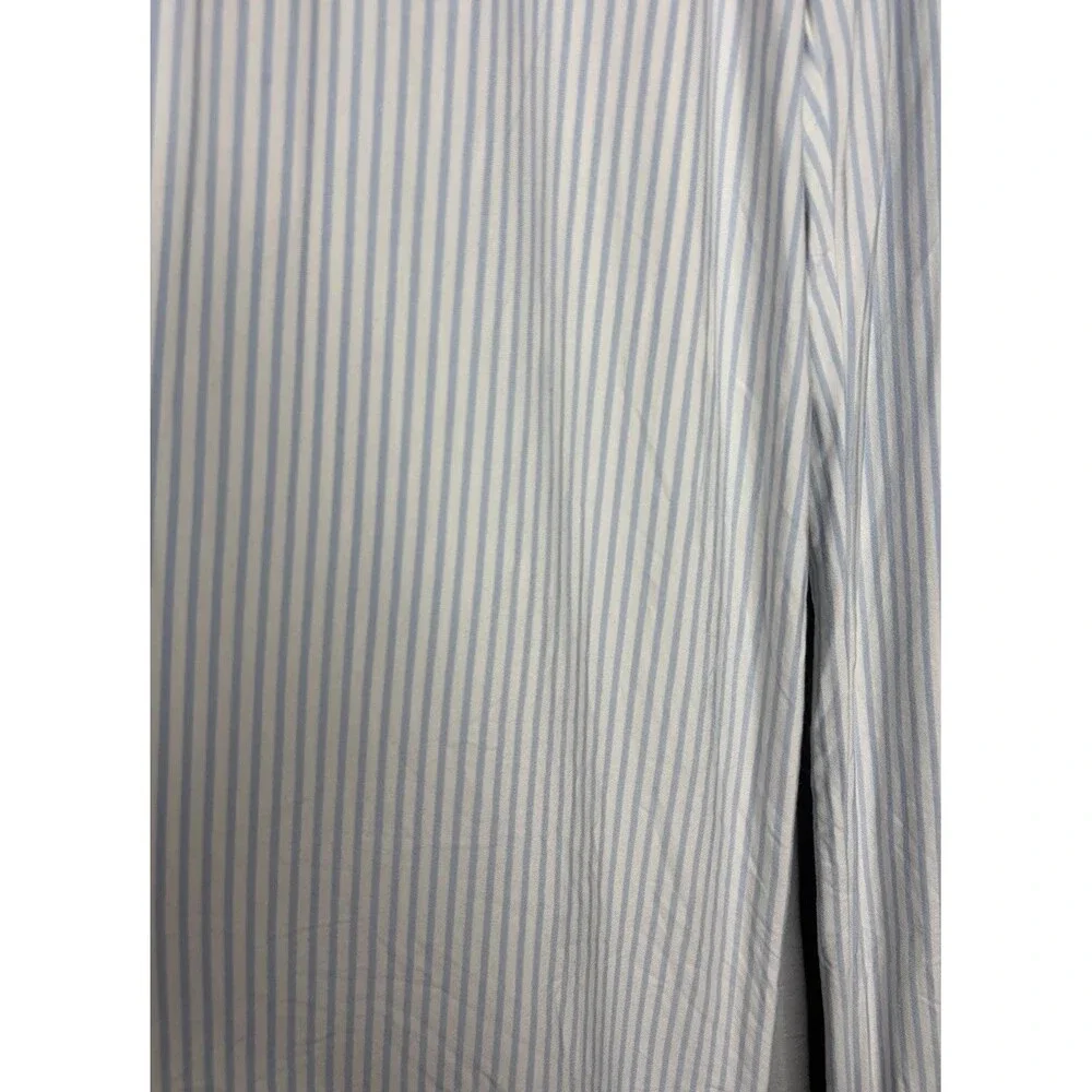 LAKE Women's Pima Cotton Pajama Pants Striped Pattern Blue Size SMALL - Picture 2 of 3